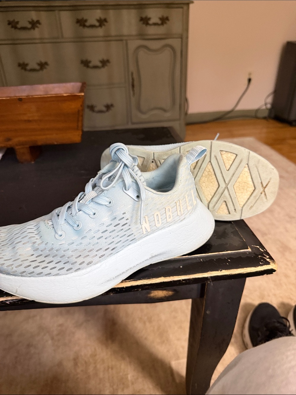 NOBULL Women's Light Blue Mesh Trainer